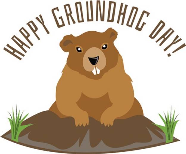 Picture of Groundhog Day SVG File