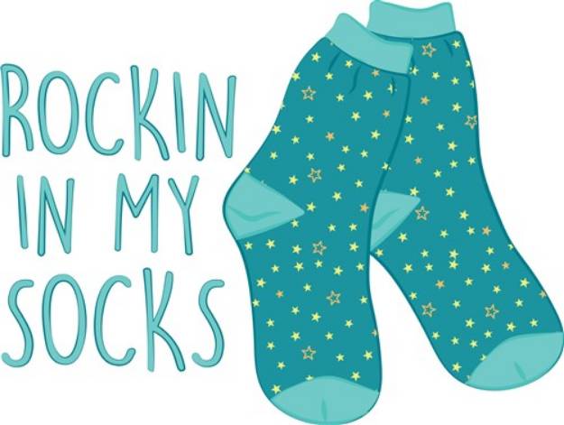 Picture of Rockin Socks SVG File