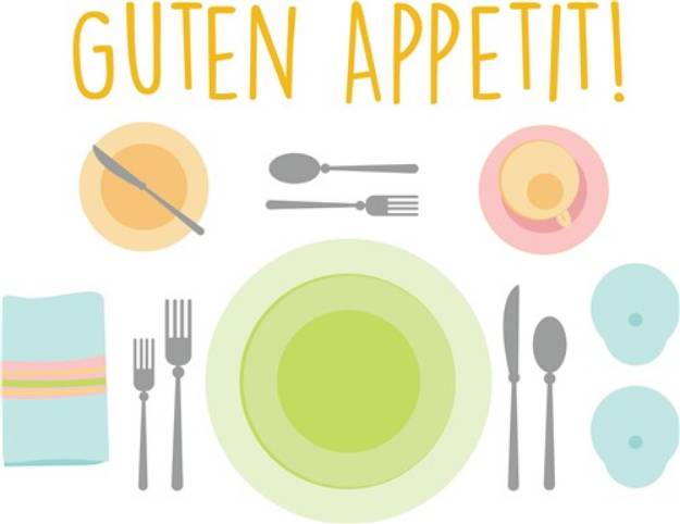 Picture of Guten Appetit SVG File