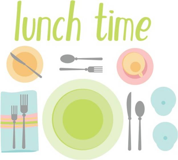 Picture of Lunch Time SVG File