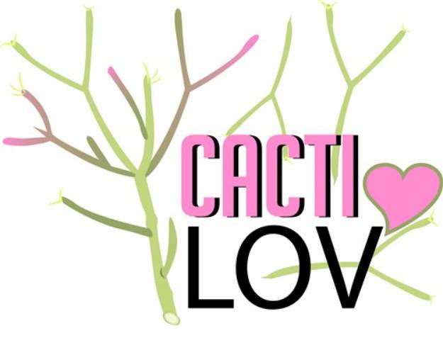 Picture of Cacti Lov SVG File