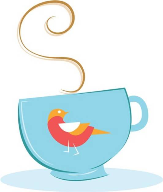 Picture of Steaming Coffee Cup SVG File