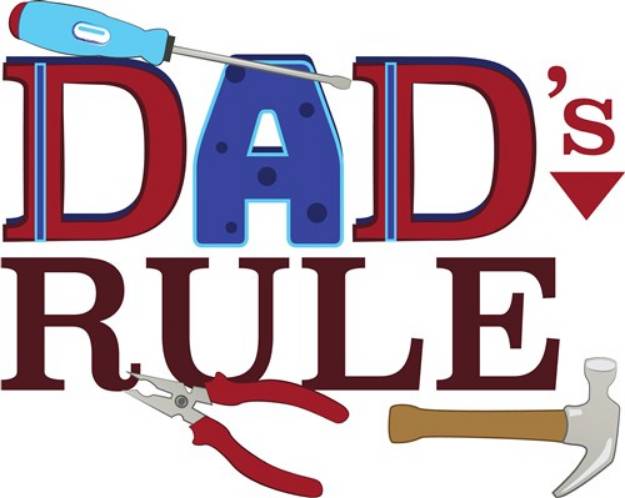 Picture of Dads Rule SVG File