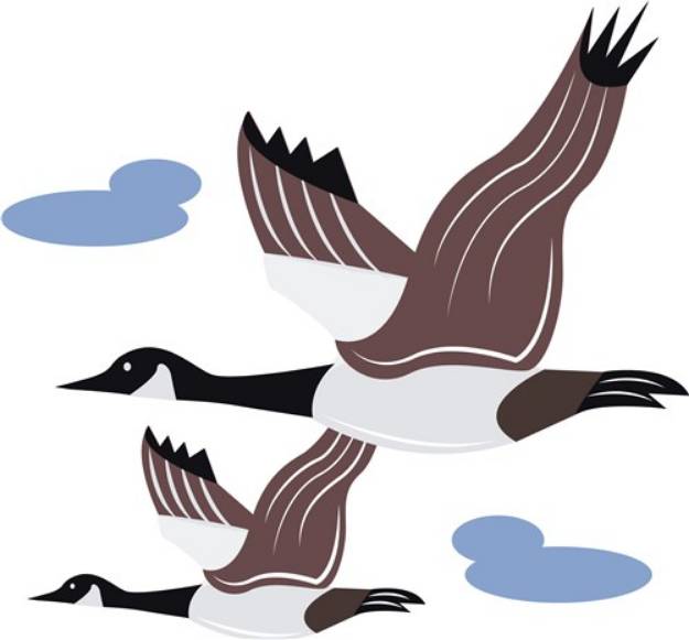 Picture of Geese SVG File