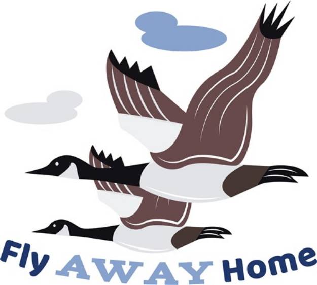 Picture of Fly Away Home SVG File