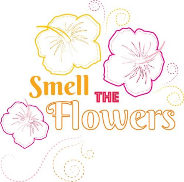 Picture of Smell The Flowers SVG File