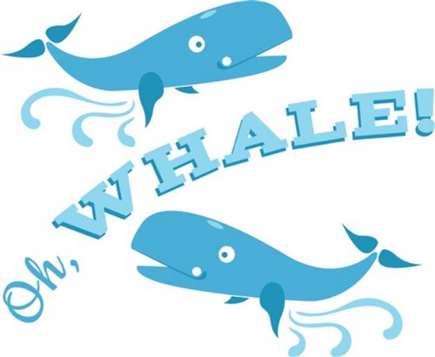 Picture of Oh Whale SVG File