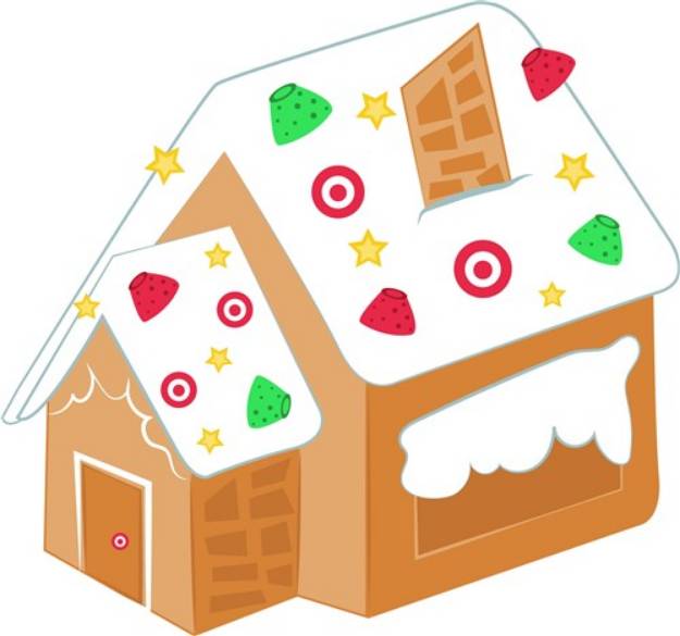 Picture of Gingerbread House SVG File