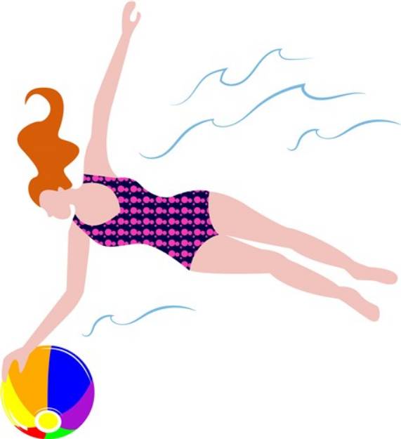 Picture of Summer Swimmer SVG File