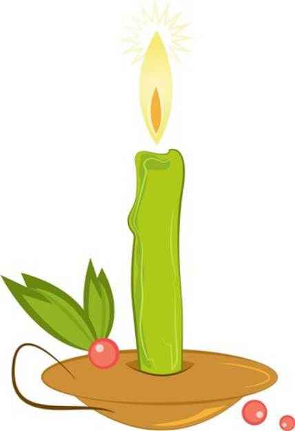 Picture of Christmas Candle SVG File