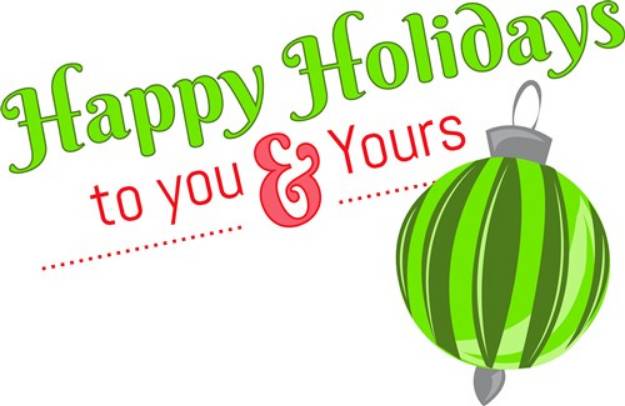 Picture of Happy Holidays SVG File