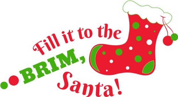 Picture of Fill It Up Santa! SVG File