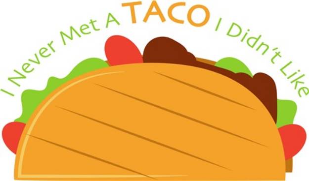 Picture of Love Tacos SVG File