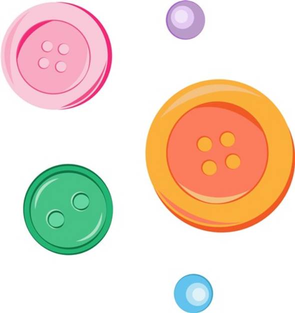 Picture of Colorful Buttons SVG File