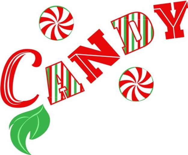 Picture of Christmas Candy SVG File