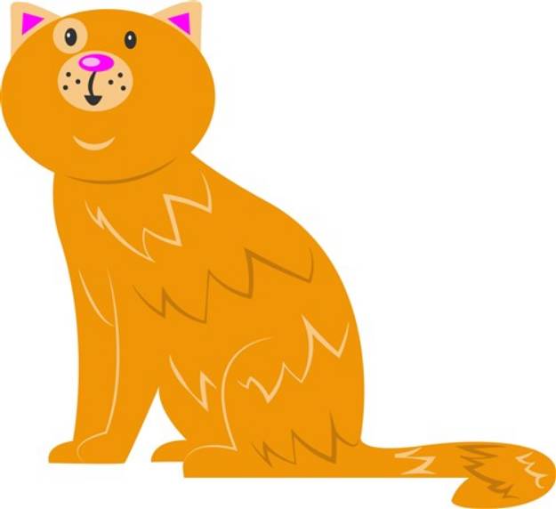 Picture of Orange Cat SVG File