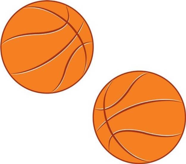 Picture of Basketballs SVG File