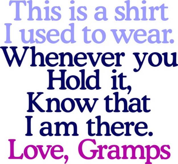 Picture of Gramps Shirt SVG File