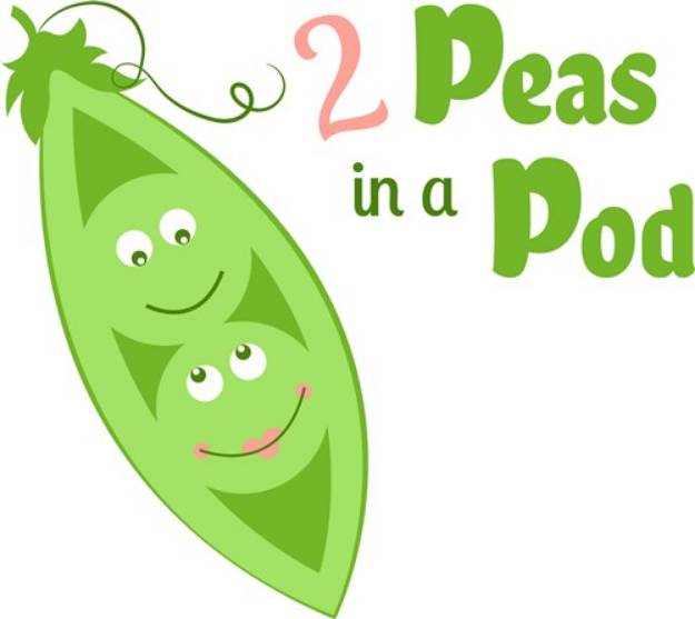 Picture of Peas In Pod SVG File