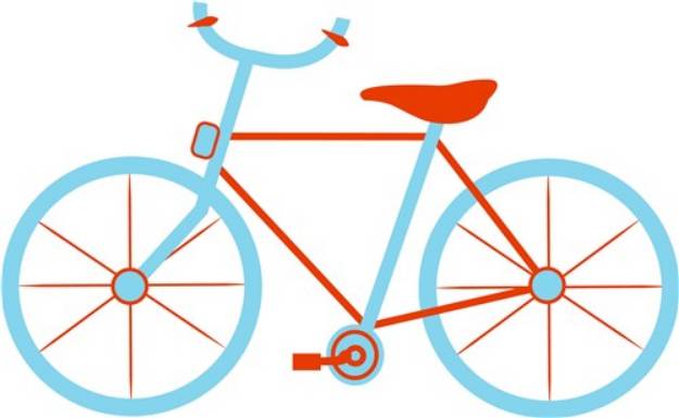 Picture of Blue Bike SVG File