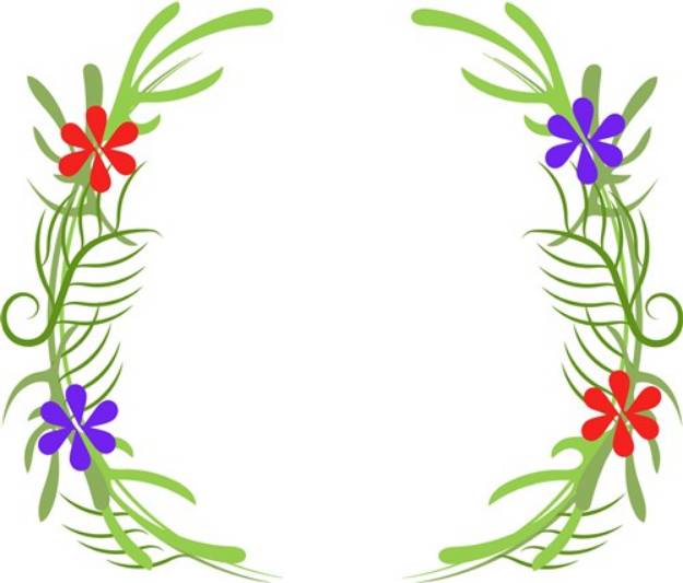 Picture of Floral Wreath SVG File