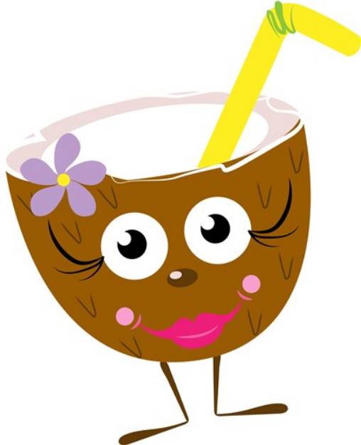 Picture of Coconut Drink SVG File