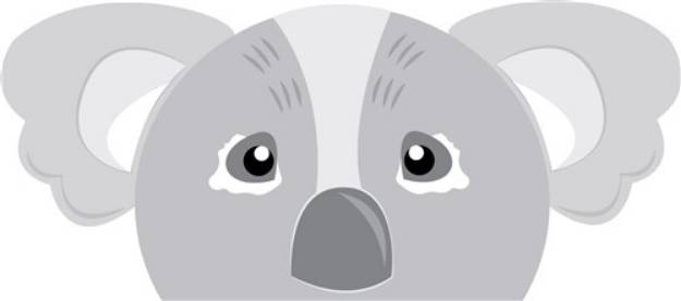 Picture of Koala Pocket Topper SVG File