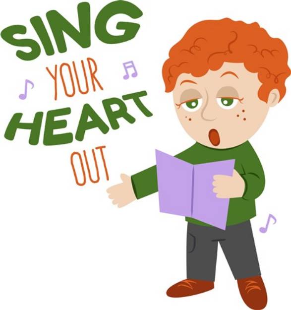 Picture of Sing Heart Out SVG File