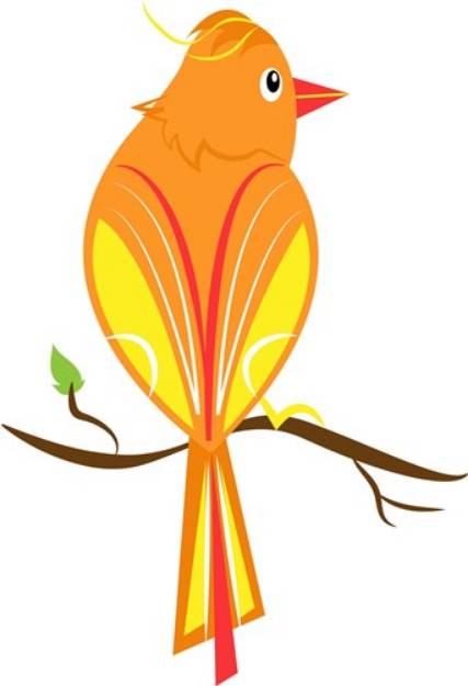 Picture of Yellow Bird SVG File