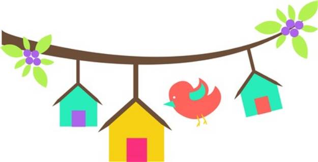 Picture of Bird Houses SVG File