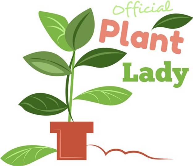 Picture of Plant Official Plant Lady SVG File