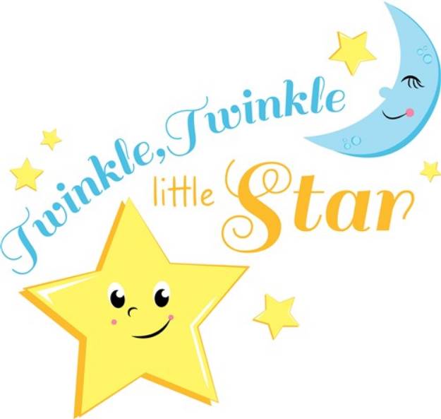 Picture of Twinkle Twinkle Twinkle Little Star SVG File