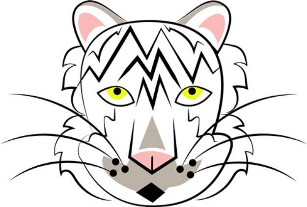 Picture of White Tiger SVG File