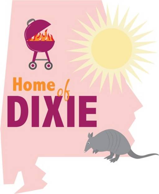 Picture of Alabama Home Of Dixie SVG File