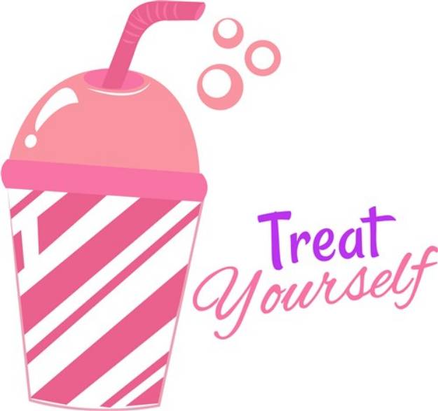 Picture of Pink Cup Treat Yourself SVG File