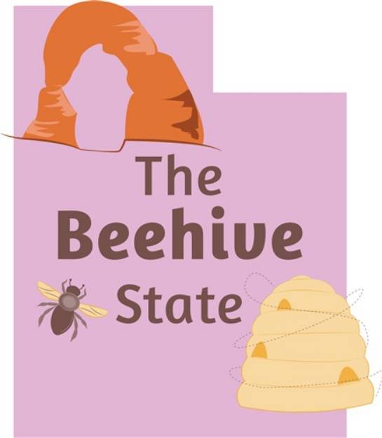 Picture of Utah The Beehive State SVG File