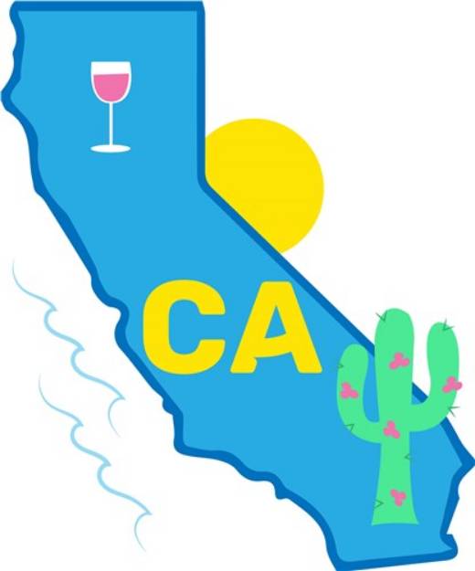 Picture of California SVG File