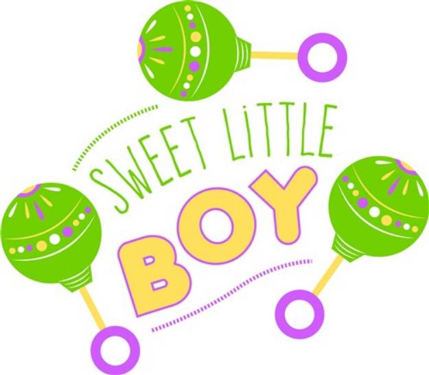 Picture of Sweet Little Boy SVG File