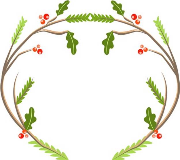 Picture of Woodlands Wreath SVG File