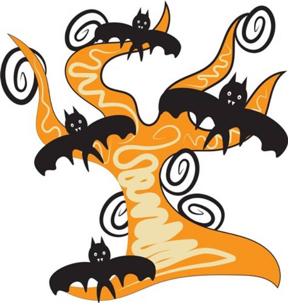 Picture of Halloween Tree SVG File