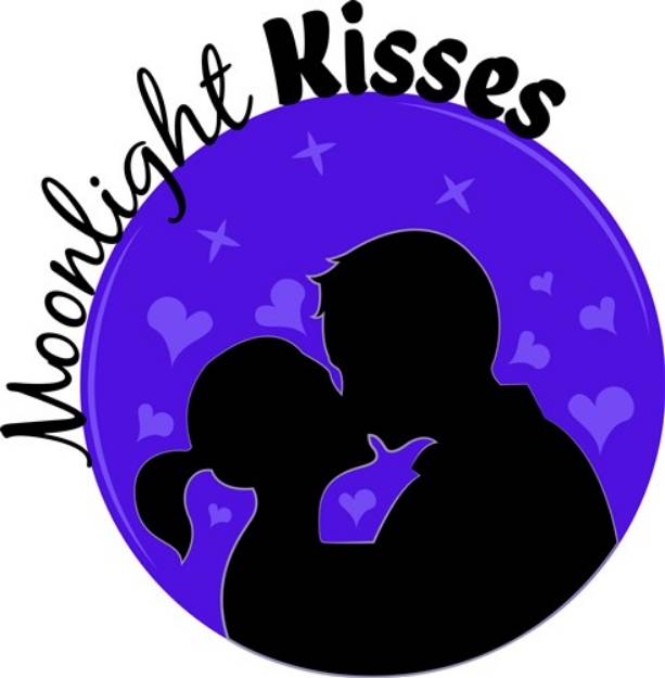 Picture of Moonlight Kisses SVG File