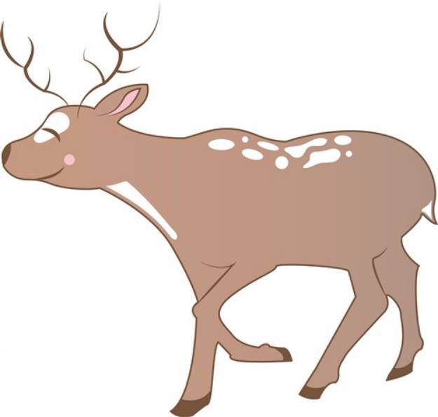 Picture of Christmas Reindeer SVG File