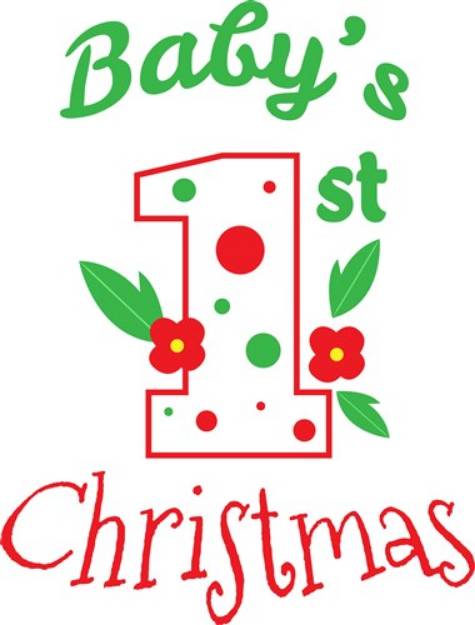 Picture of First Baby s First Christmas SVG File