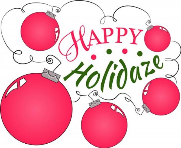 Picture of Happy Holidaze SVG File