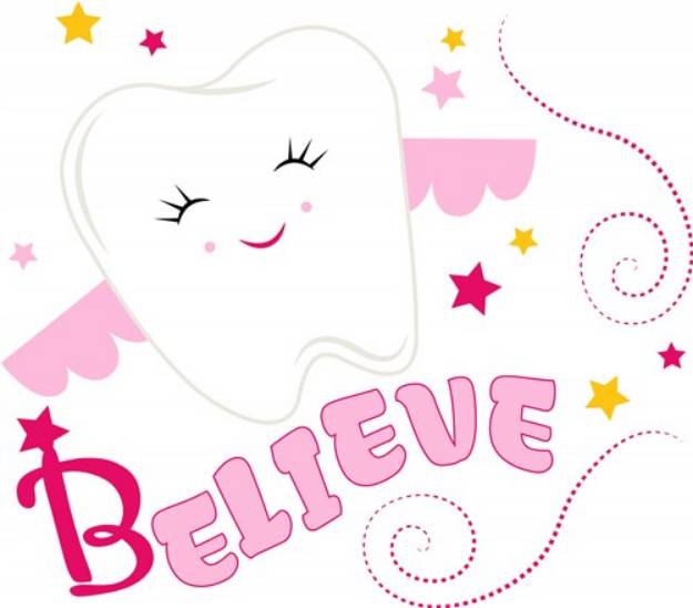 Picture of Tooth Fairy Believe SVG File