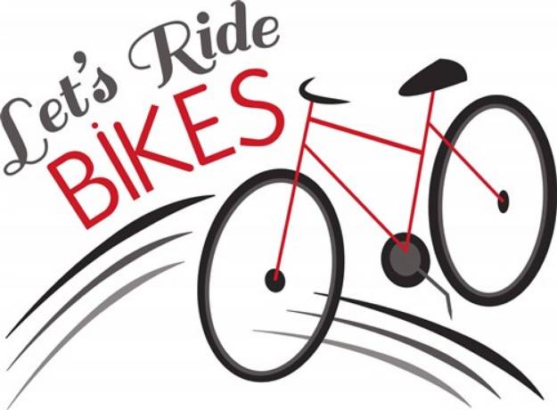 Picture of Let s Ride Bikes SVG File