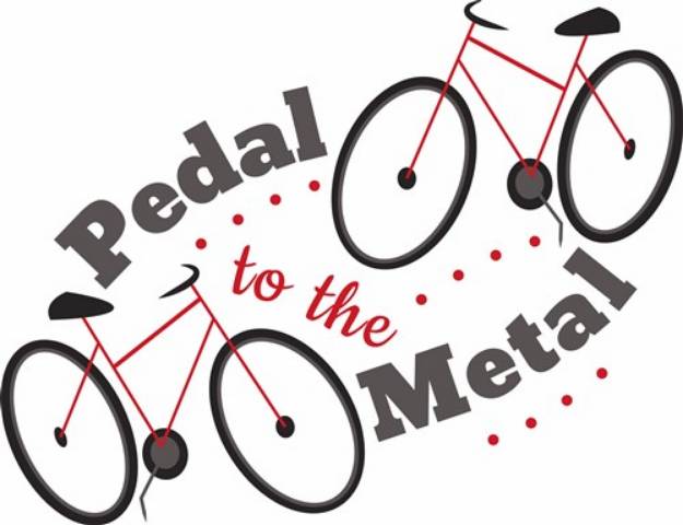 Picture of Bike Pedal To The Metal SVG File