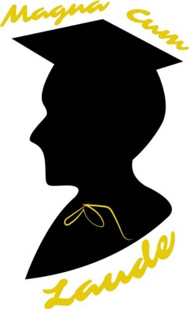 Picture of Grad Silhouette Magna Cum Laude SVG File