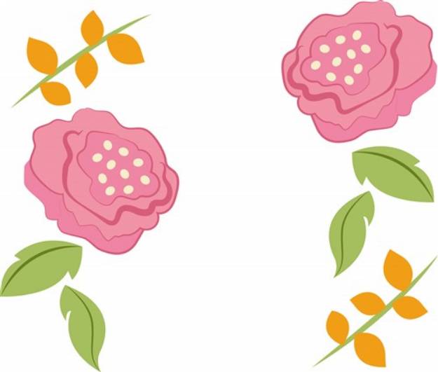 Picture of Pink Flowers SVG File