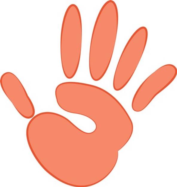 Picture of Hand Print SVG File